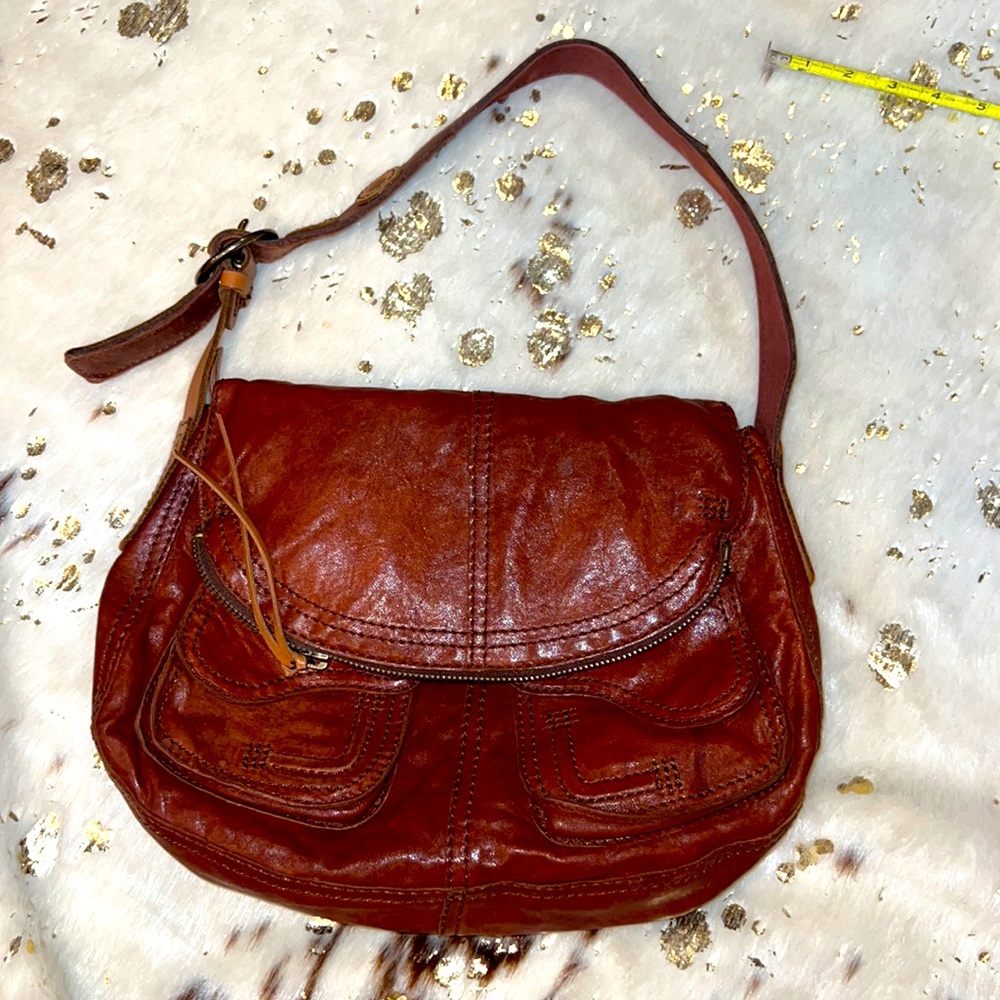 LUCKY Large Slouchy Boho Hobo Bag brown festival
